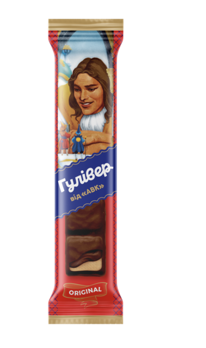 Цукерки вафельні АВК Гулівер 25г